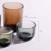 image:imageFellow Pirch Cortado Glasses 45 oz Artisanal Cups Set of 2 Dishwasher Safe Coffee Glasses for Espresso Drinks amp Latte Art  SmokeGarnet