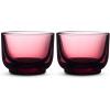 image:imageFellow Pirch Cortado Glasses 45 oz Artisanal Cups Set of 2 Dishwasher Safe Coffee Glasses for Espresso Drinks amp Latte Art  SmokeGarnet