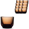 image:imageFellow Pirch Espresso Shot Glass 35 oz Set of 2 Amber Artisanal Espresso Cups Handcrafted Soda Lime Glass  Heat Retaining Dishwasher amp Microwave Safe for Latte Art amp CoffeeAmber