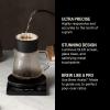 image:imageFellow Tally Pro Coffee Scale with Timer  Espresso Scale for Pour Over and Barista Brewing Brew Assist Mode 01g Accuracy OLED Display Rechargeable Glass Top  Matte Black