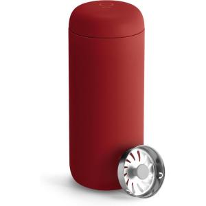 image:imageFellow 16 oz Carter Move Travel Mug  VacuumInsulated Stainless Steel Travel Coffee Mug  Coffee Tumbler with Ceramic Interior and Splash Guard  Sand DuneRed