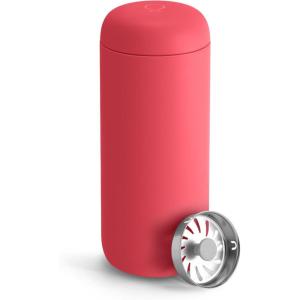 image:imageFellow 16 oz Carter Move Travel Mug  VacuumInsulated Stainless Steel Travel Coffee Mug  Coffee Tumbler with Ceramic Interior and Splash Guard  Sand DuneCoral Crush