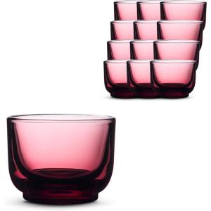 image:imageFellow Pirch Cortado Glasses 45 oz Artisanal Cups Set of 2 Dishwasher Safe Coffee Glasses for Espresso Drinks amp Latte Art  SmokeGarnet