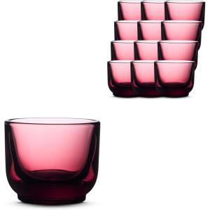 image:imageFellow Pirch Espresso Shot Glass 35 oz Set of 2 Amber Artisanal Espresso Cups Handcrafted Soda Lime Glass  Heat Retaining Dishwasher amp Microwave Safe for Latte Art amp CoffeeGarnet