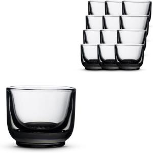image:imageFellow Pirch Espresso Shot Glass 35 oz Set of 2 Amber Artisanal Espresso Cups Handcrafted Soda Lime Glass  Heat Retaining Dishwasher amp Microwave Safe for Latte Art amp CoffeeSmoke