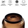 image:imageFellow Pirch Cappuccino Glasses 65 oz Artisanal Cups Set of 2 Dishwasher Safe Coffee Glasses for Milk amp Espresso Drinks  SmokeAmber