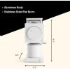 image:imageFellow Ode Brew Grinder  Burr Coffee Grinder Electric  Coffee Bean Grinder with 31 Settings for Drip French Press amp Cold Brew  Small Footprint Coffee Grinder  Matte White
