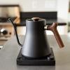 image:imageFellow Stagg EKG Pro Electric Gooseneck Kettle  PourOver Coffee and Tea Pot Stainless Steel Quick Heating Desert Rose with Maple Wood Handle 09 LiterMatte Black with Walnut Handle  Lid Pull