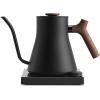 image:imageFellow Stagg EKG Pro Electric Gooseneck Kettle  PourOver Coffee and Tea Pot Stainless Steel Quick Heating Desert Rose with Maple Wood Handle 09 LiterMatte Black with Walnut Handle  Lid Pull