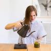 image:imageFellow Stagg EKG Pro Electric Gooseneck Kettle  PourOver Coffee and Tea Pot Stainless Steel Quick Heating Desert Rose with Maple Wood Handle 09 LiterMatte Black
