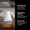 image:imageFellow Stagg EKG Pro Electric Gooseneck Kettle  PourOver Coffee and Tea Pot Stainless Steel Quick Heating Desert Rose with Maple Wood Handle 09 LiterMatte White