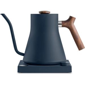 image:imageFellow Stagg EKG Pro Electric Gooseneck Kettle  PourOver Coffee and Tea Pot Stainless Steel Quick Heating Desert Rose with Maple Wood Handle 09 LiterStone Blue with Walnut Handle