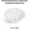 image:imageFellow Aiden Precision Coffee Maker Paper Filters  50 Count Flat Bottom Basket Filters for 812 Cup Drip Coffee Makers Disposable No Sludge Clean Brew White