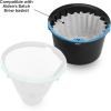 image:imageFellow Aiden Precision Coffee Maker Paper Filters  50 Count Flat Bottom Basket Filters for 812 Cup Drip Coffee Makers Disposable No Sludge Clean Brew White
