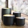 image:imageFellow Monty Milk Art Espresso Cups  Small Double Wall Ceramic Demitasse Matte Black with Graphite Base 3 oz Cup Set of 2