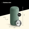 image:imageFellow 12 oz Carter Move Travel Mug  VacuumInsulated Stainless Steel Travel Coffee Mug  Coffee Tumbler with Ceramic Interior and Splash Guard  Lavender PurpleSmoke Green