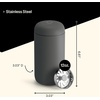 image:imageFellow 12 oz Carter Move Travel Mug  VacuumInsulated Stainless Steel Travel Coffee Mug  Coffee Tumbler with Ceramic Interior and Splash Guard  Lavender PurpleSlate Gray