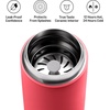 image:imageFellow 12 oz Carter Move Travel Mug  VacuumInsulated Stainless Steel Travel Coffee Mug  Coffee Tumbler with Ceramic Interior and Splash Guard  Lavender PurpleCoral Crush