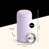 image:imageFellow 12 oz Carter Move Travel Mug  VacuumInsulated Stainless Steel Travel Coffee Mug  Coffee Tumbler with Ceramic Interior and Splash Guard  Lavender PurpleLavender Purple