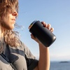 image:imageFellow 12 oz Carter Move Travel Mug  VacuumInsulated Stainless Steel Travel Coffee Mug  Coffee Tumbler with Ceramic Interior and Splash Guard  Lavender PurpleMatte Black
