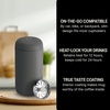 image:imageFellow 12 oz Carter Move Travel Mug  VacuumInsulated Stainless Steel Travel Coffee Mug  Coffee Tumbler with Ceramic Interior and Splash Guard  Lavender PurpleSlate Gray