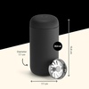 image:imageFellow 12 oz Carter Move Travel Mug  VacuumInsulated Stainless Steel Travel Coffee Mug  Coffee Tumbler with Ceramic Interior and Splash Guard  Lavender PurpleMatte Black