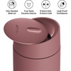 image:imageFellow Carter Slide Ceramic Lined Travel Coffee Mug 12 oz OneHanded Lid  No Metallic Taste Stainless Steel Coffee Tumbler LeakProof Hot 6Hr Cold 6Hr BPAFree Dishwasher Safe SiennaDesert Rose