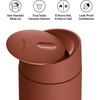 image:imageFellow Carter Slide Ceramic Lined Travel Coffee Mug 12 oz OneHanded Lid  No Metallic Taste Stainless Steel Coffee Tumbler LeakProof Hot 6Hr Cold 6Hr BPAFree Dishwasher Safe SiennaSienna