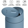 image:imageFellow Carter Slide Ceramic Lined Travel Coffee Mug 12 oz OneHanded Lid  No Metallic Taste Stainless Steel Coffee Tumbler LeakProof Hot 6Hr Cold 6Hr BPAFree Dishwasher Safe SiennaHazy Blue