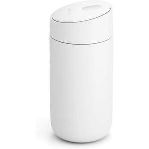image:imageFellow Carter Slide Ceramic Lined Travel Coffee Mug 12 oz OneHanded Lid  No Metallic Taste Stainless Steel Coffee Tumbler LeakProof Hot 6Hr Cold 6Hr BPAFree Dishwasher Safe SiennaMatte White