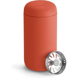 image:imageFellow 12 oz Carter Move Travel Mug  VacuumInsulated Stainless Steel Travel Coffee Mug  Coffee Tumbler with Ceramic Interior and Splash Guard  Warm PinkCorduroy Red